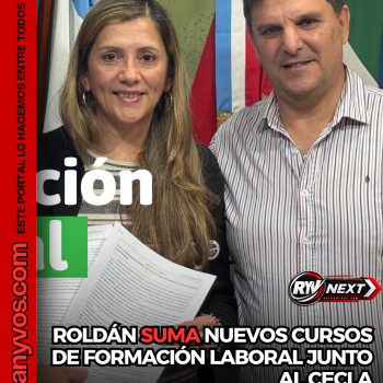 Roldán suma nuevos cursos de formación laboral junto al CECLA